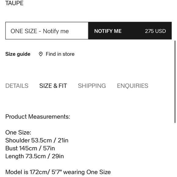 The Frankie Shop Desert Taupe Blazer - Picture 16 of 16